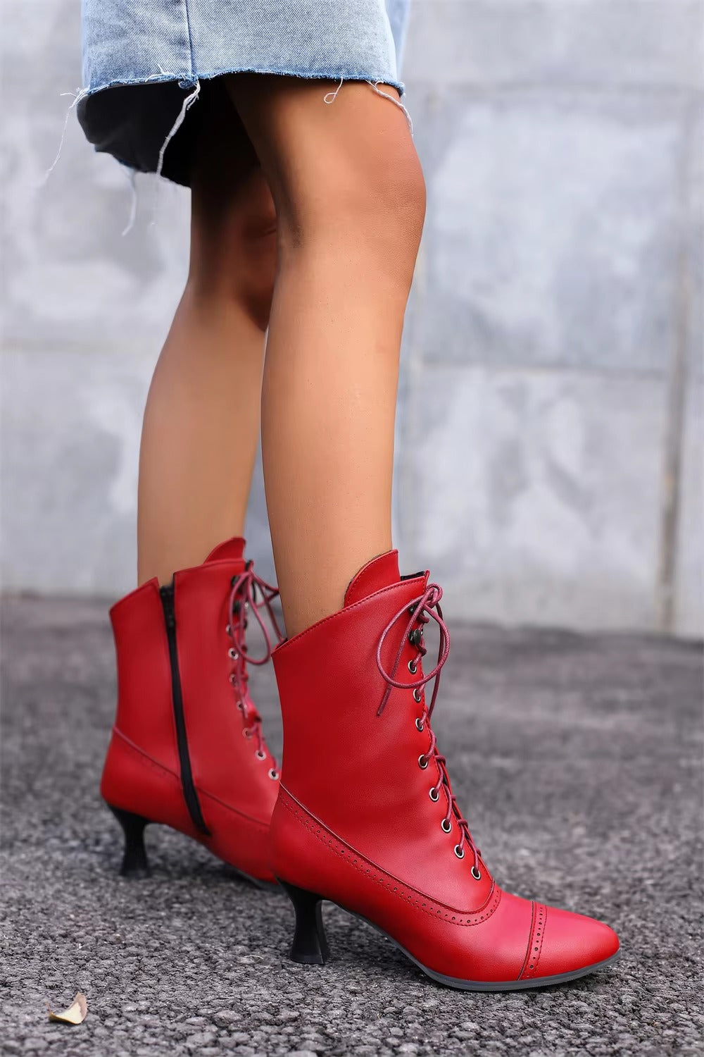 Casual Pointed Toe High Heel Shoes Strange Steampunk Boot