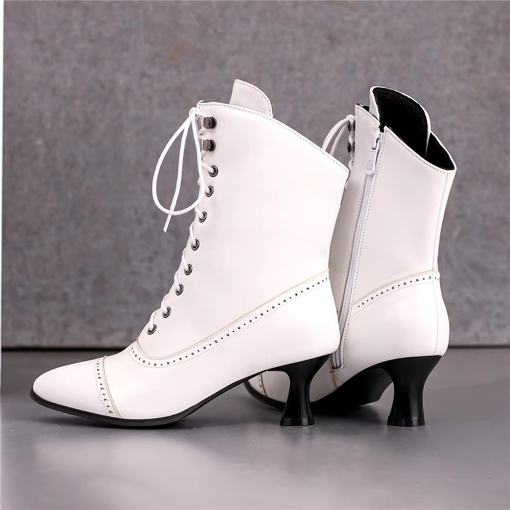 Casual Pointed Toe High Heel Shoes Strange Steampunk Boot