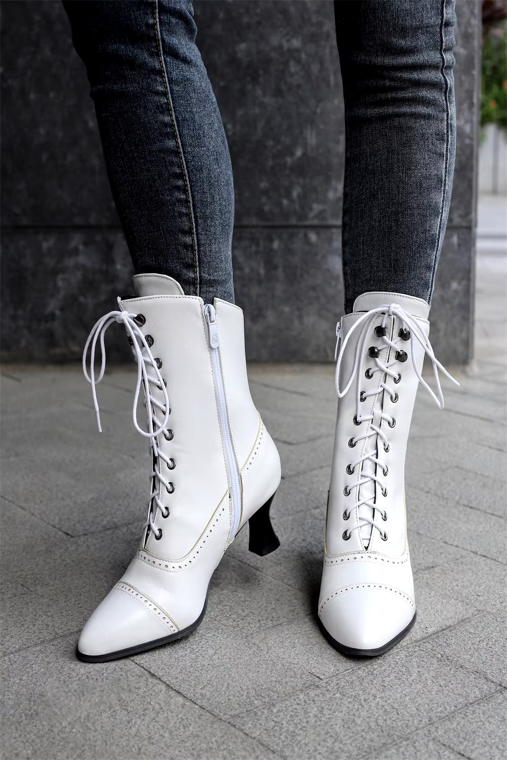 Casual Pointed Toe High Heel Shoes Strange Steampunk Boot