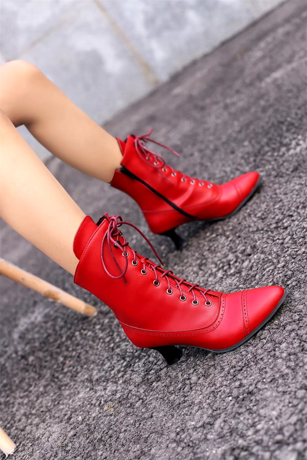 Casual Pointed Toe High Heel Shoes Strange Steampunk Boot