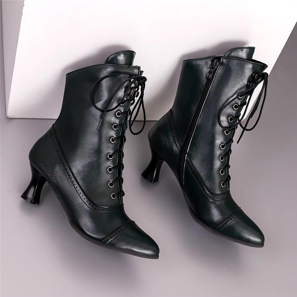 Casual Pointed Toe High Heel Shoes Strange Steampunk Boot