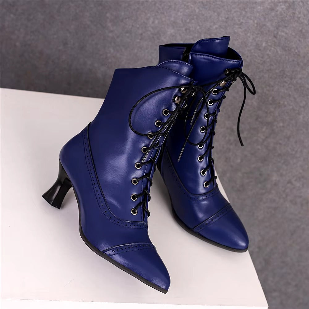 Casual Pointed Toe High Heel Shoes Strange Steampunk Boot