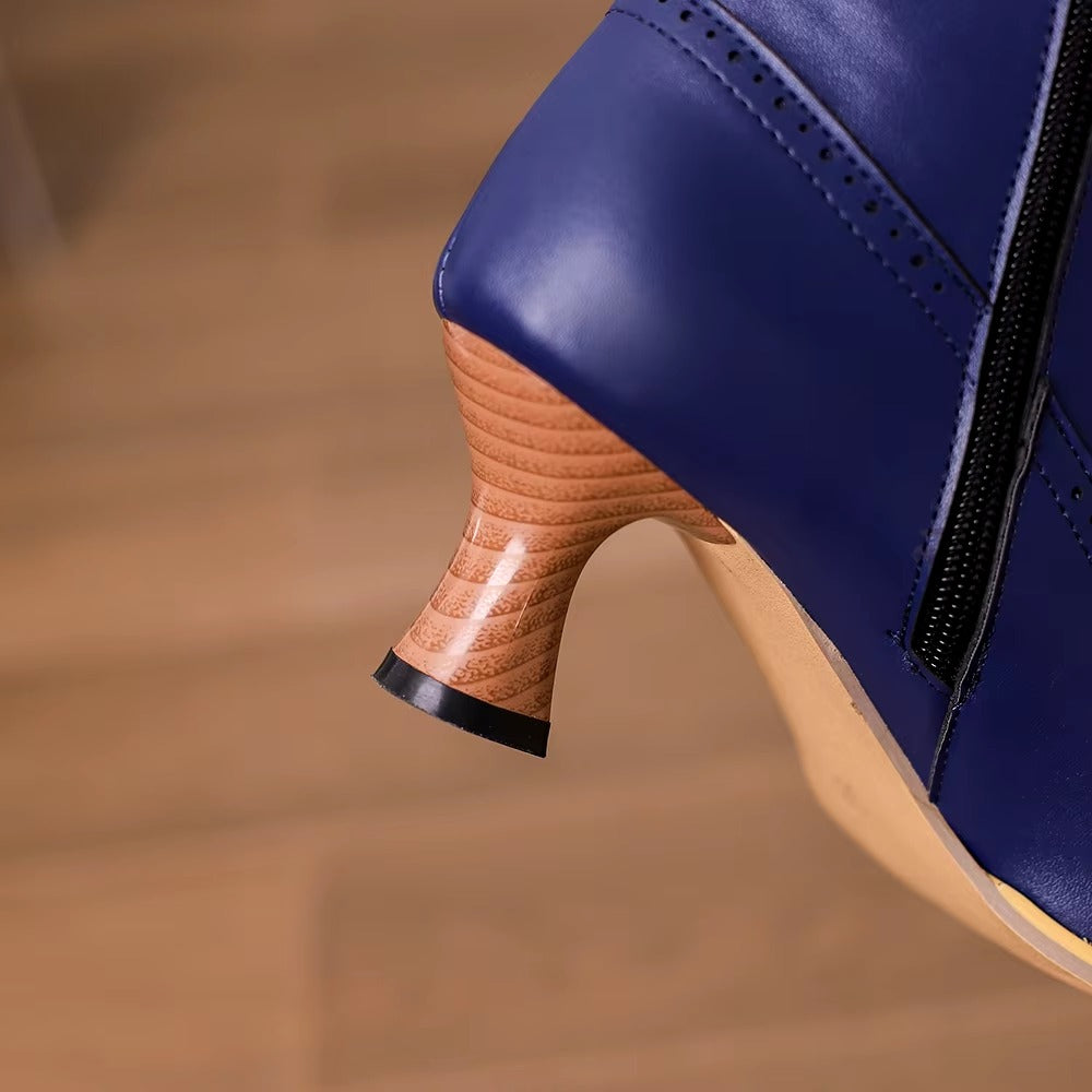 Casual Pointed Toe High Heel Shoes Strange Steampunk Boot