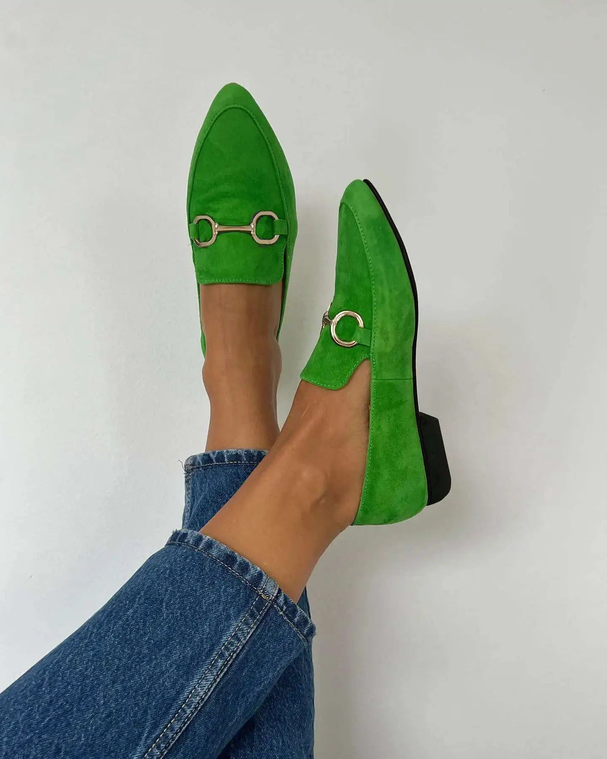 Casual Pointed Toe Shallow Flat Loafer Low Heels Outwear Shoes