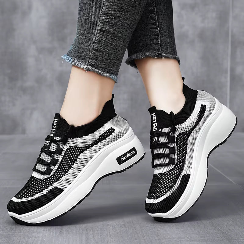 Casual Running Sports Non-slip Soft Knitted Upper Comfortable Shoes