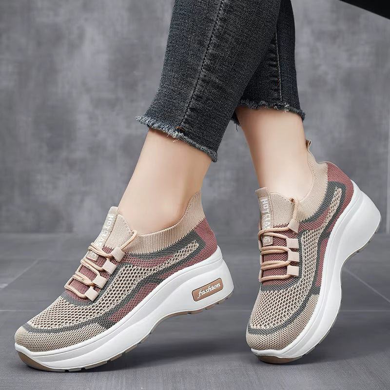 Casual Running Sports Non-slip Soft Knitted Upper Comfortable Shoes