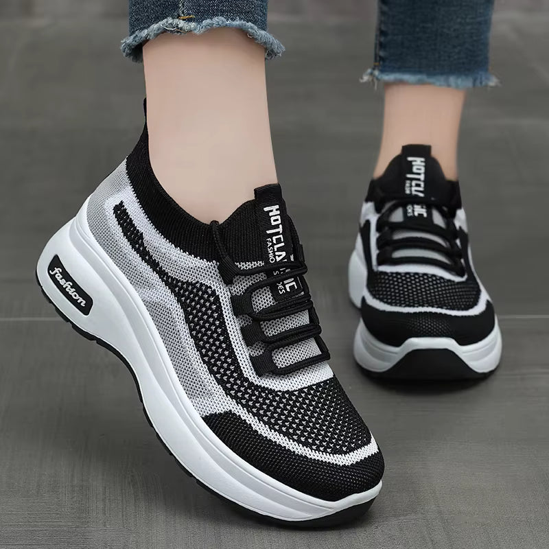 Casual Running Sports Non-slip Soft Knitted Upper Comfortable Shoes
