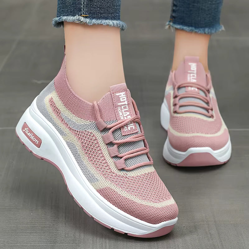 Casual Running Sports Non-slip Soft Knitted Upper Comfortable Shoes