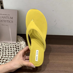 Casual Slides Narrow Band Outdoor Wedge Heel Flip Flops Slipper