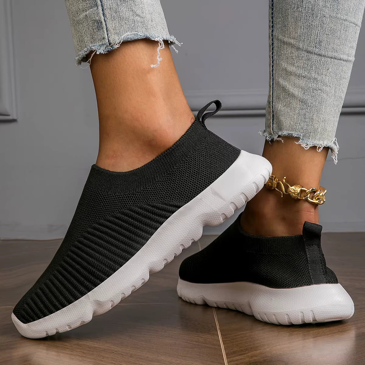 Casual Slip On Flats Loafers Walking Shoes