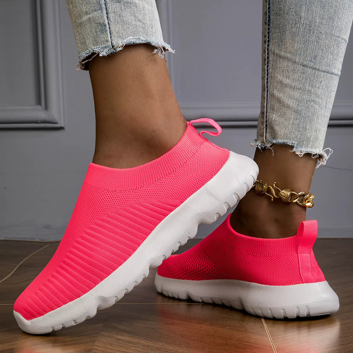 Casual Slip On Flats Loafers Walking Shoes