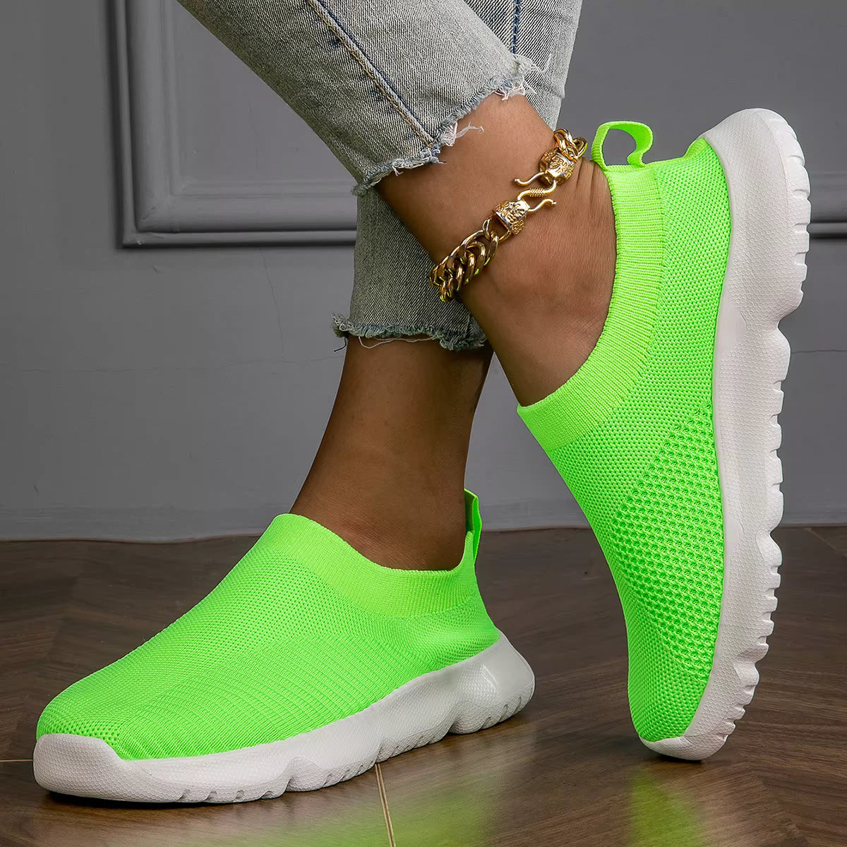 Casual Slip On Flats Loafers Walking Shoes