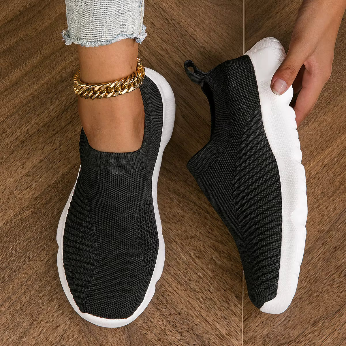 Casual Slip On Flats Loafers Walking Shoes