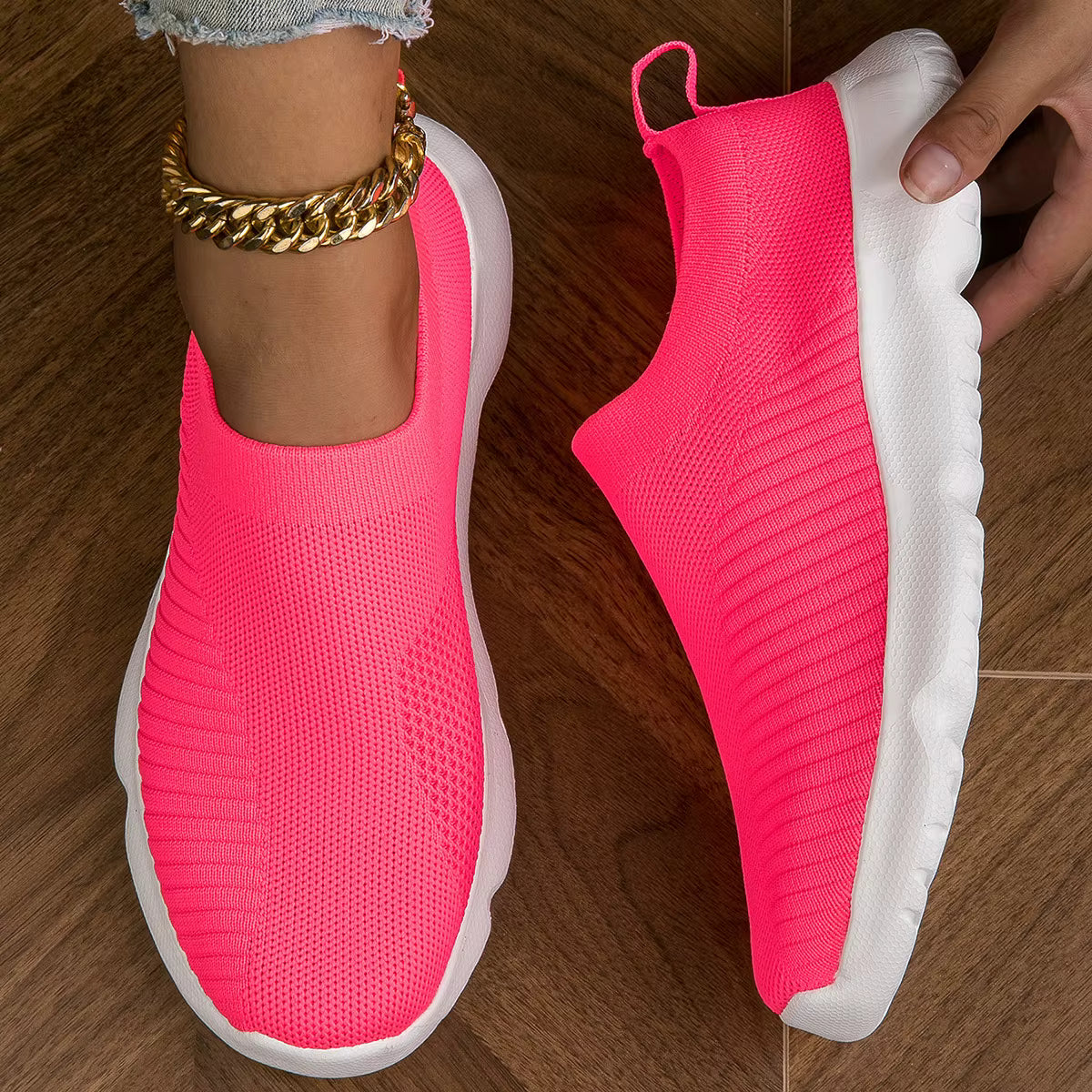 Casual Slip On Flats Loafers Walking Shoes