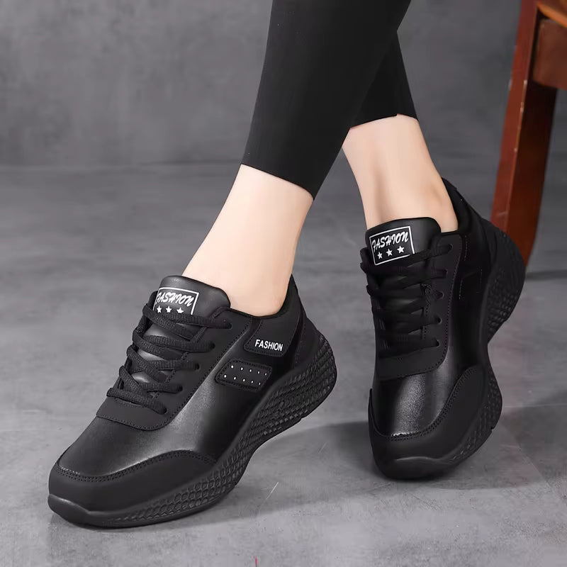 Casual Sneakers Lace Up Flats Lightweight Anti-slip Running Outdoor Sports