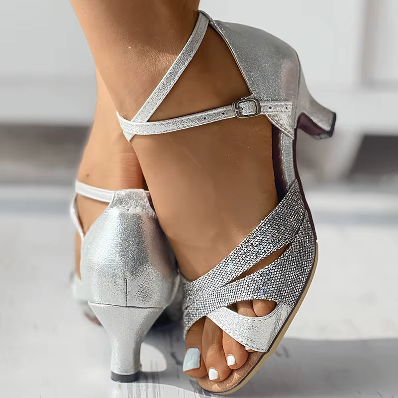 Casual Soft Bottom Shallow Square Heel Comfortable High Heel