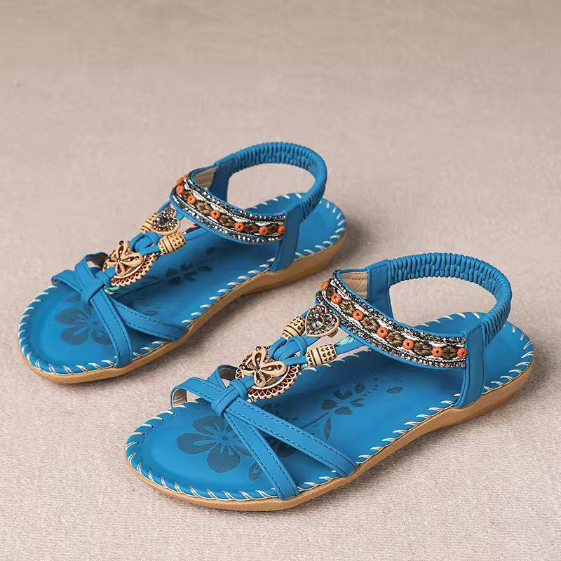 Casual Solid Polyester Front And Rear Open Strap Outdoor Sandals