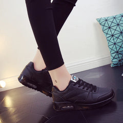 Casual Solid Round toe Lace Up Platform Office Chunky shoes