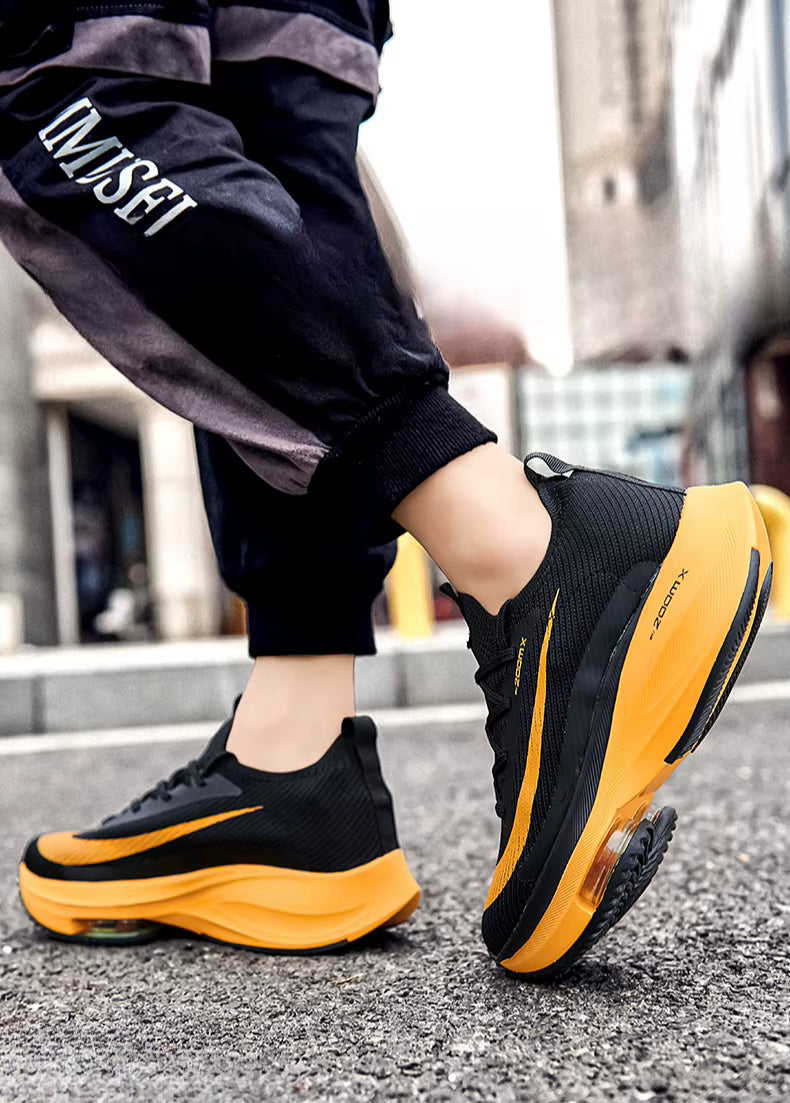 Casual Trainer Lace Up Race Breathable Sneakers Toe Cushioning Shoes