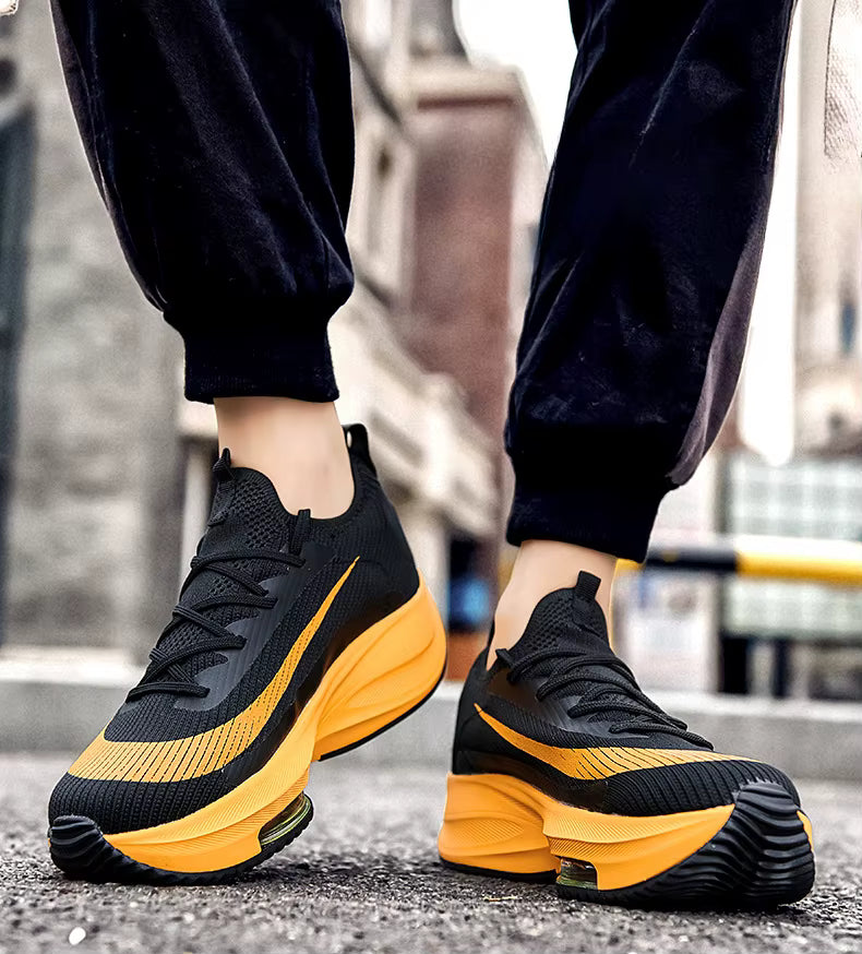 Casual Trainer Lace Up Race Breathable Sneakers Toe Cushioning Shoes