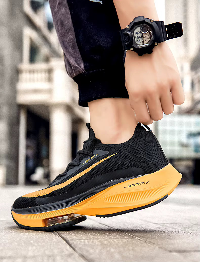 Casual Trainer Lace Up Race Breathable Sneakers Toe Cushioning Shoes