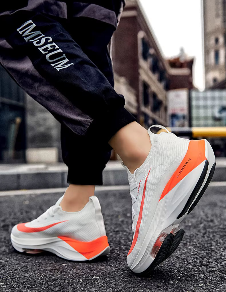 Casual Trainer Lace Up Race Breathable Sneakers Toe Cushioning Shoes