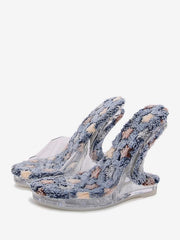Casual Transparent PC Wedge Sandals