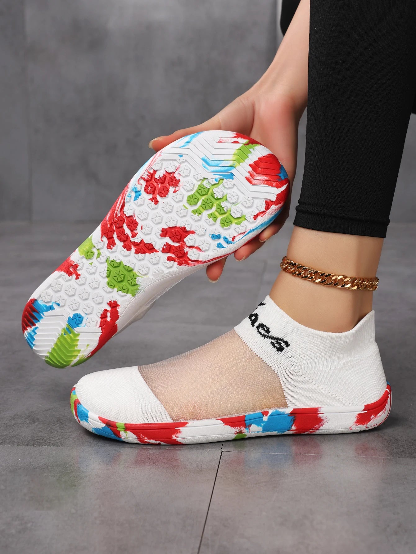 Casual Walking Ordinary Toe Holder Mesh Lightweight Breathable Sneakers