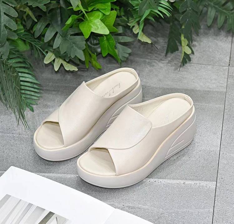 Casual Wedge Platform Open Toe Orthopedics Thick Bottom Slippers