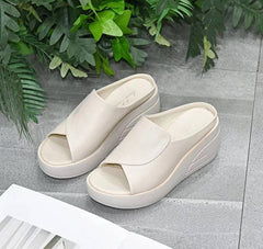 Casual Wedge Platform Open Toe Orthopedics Thick Bottom Slippers