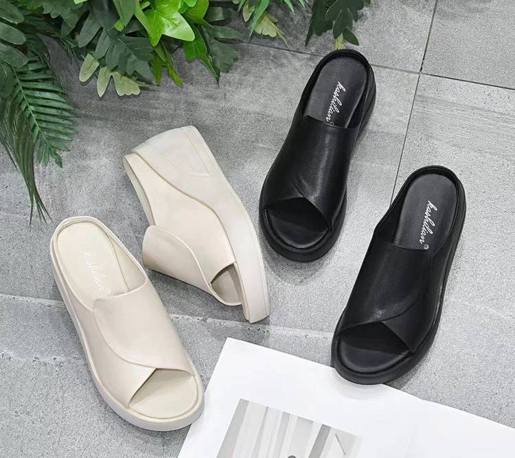 Casual Wedge Platform Open Toe Orthopedics Thick Bottom Slippers