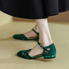 Classics Comfort Breathable Back Strap Block Low Flat Sandal