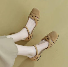 Classics Comfort Breathable Back Strap Block Low Flat Sandal