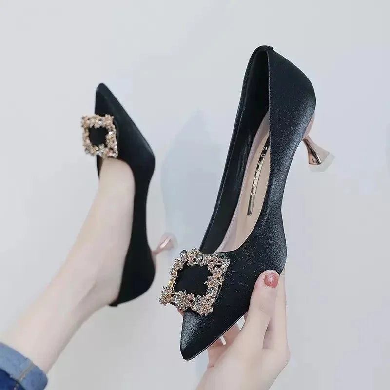 Classics Comfort Geometric Patent Leather Stiletto High Heel Sandal