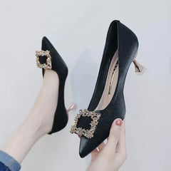 Classics Comfort Geometric Patent Leather Stiletto High Heel Sandal