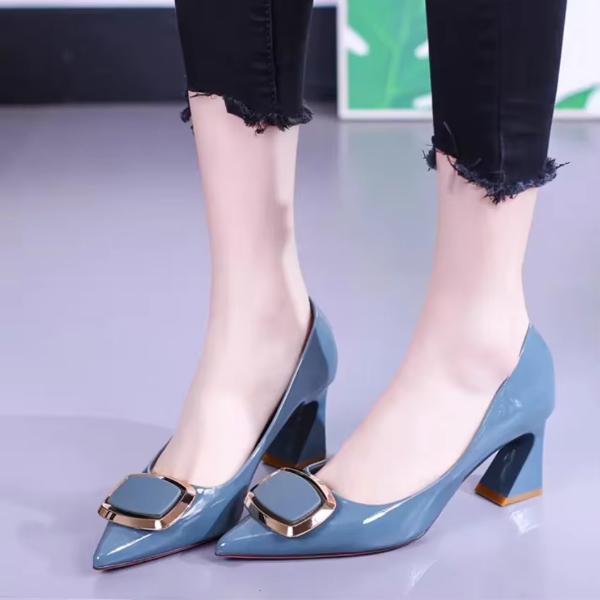 Classics Pointed Toe Patent Leather Office And Party High Heel