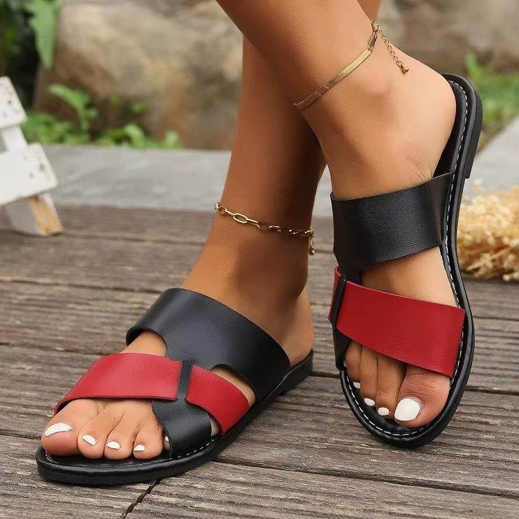 Classics SLIP-ON PU Leather Platform Slippers Sandals