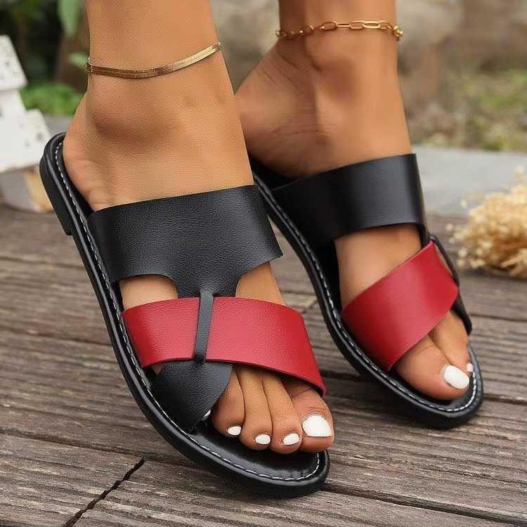 Classics SLIP-ON PU Leather Platform Slippers Sandals
