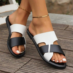 Classics SLIP-ON PU Leather Platform Slippers Sandals