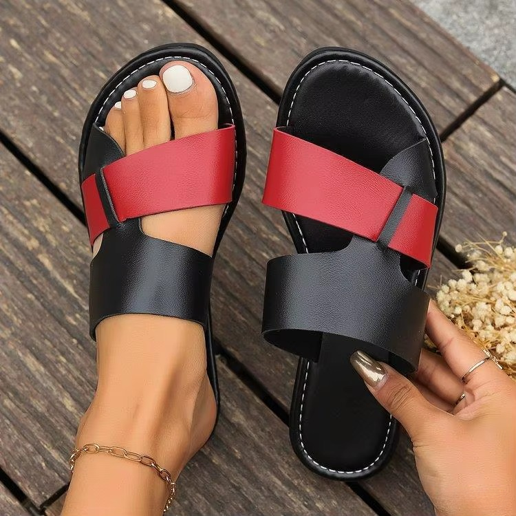 Classics SLIP-ON PU Leather Platform Slippers Sandals