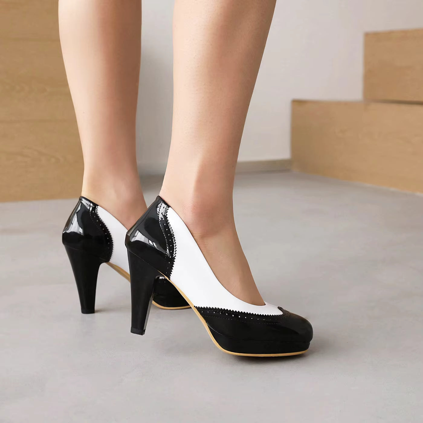 Classics SLIP-ON Round Toe Party wedding Sweet Pumps high heel
