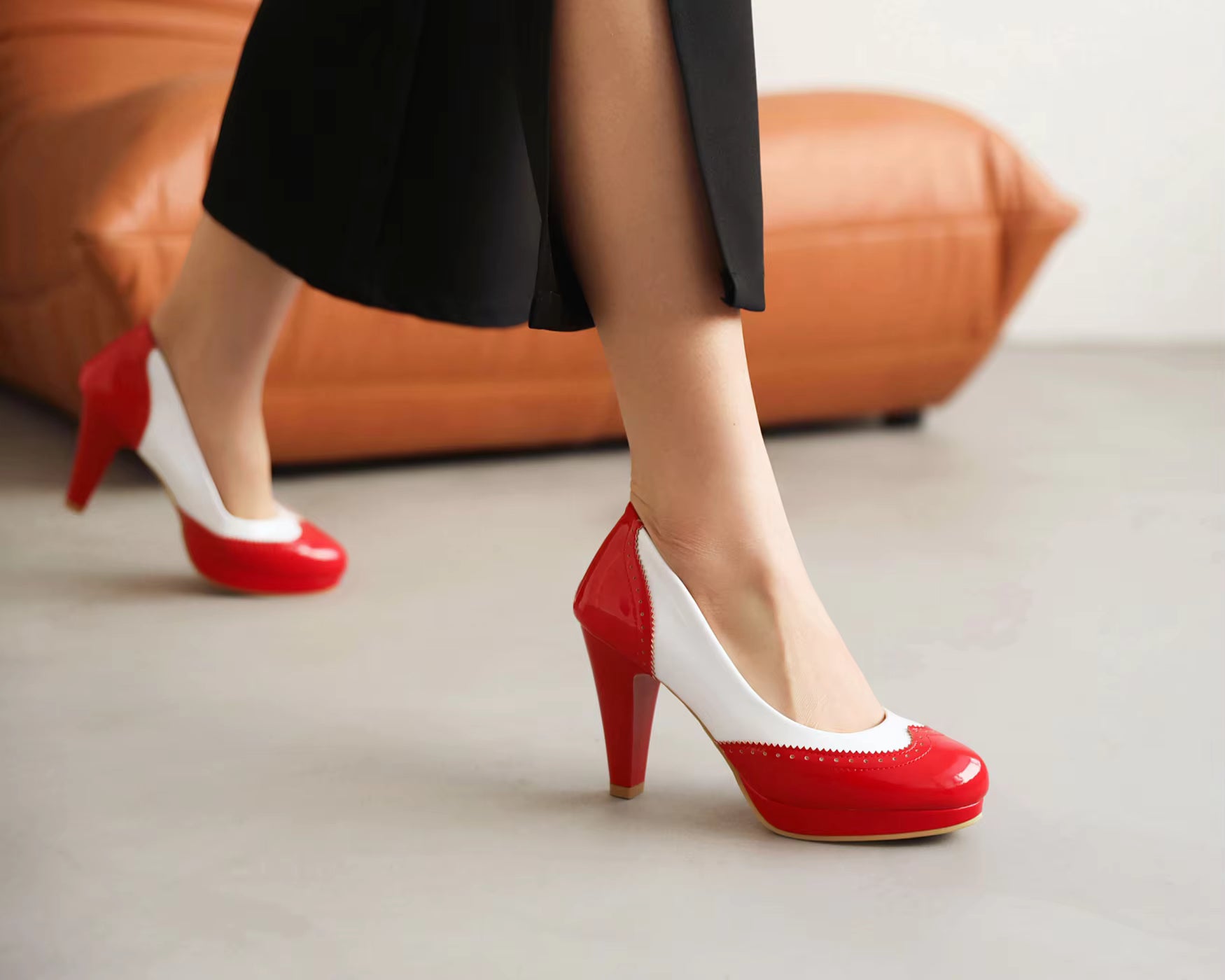 Classics SLIP-ON Round Toe Party wedding Sweet Pumps high heel