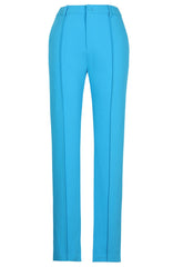 Long Sleeve Colorblock Suit Blue White