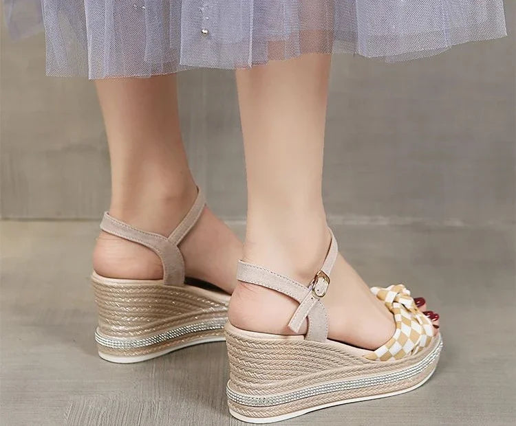 Comfortable Designer Open Toe Wedge With Platform Waterproof Sandals