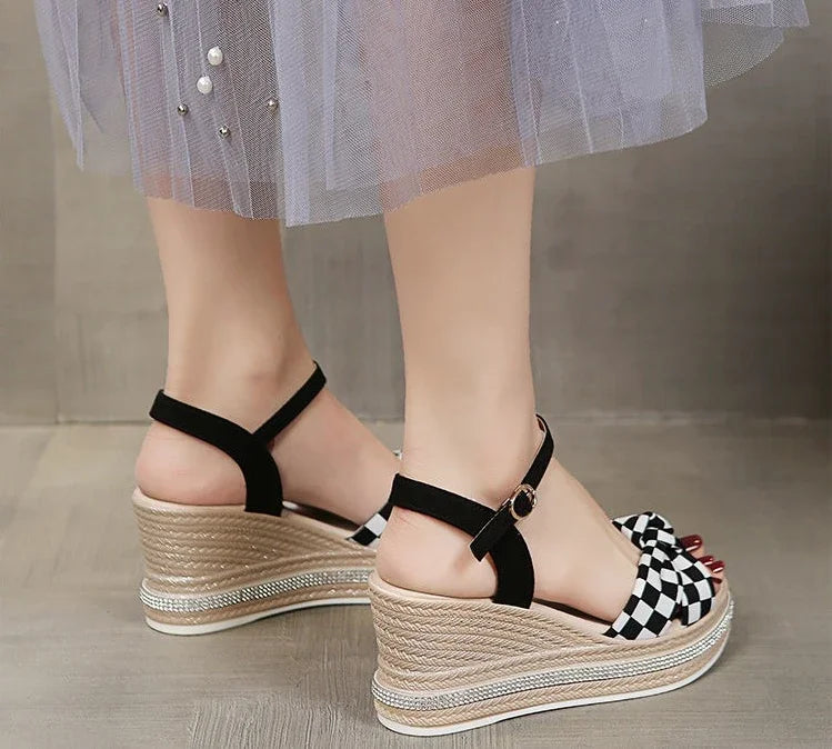 Comfortable Designer Open Toe Wedge With Platform Waterproof Sandals