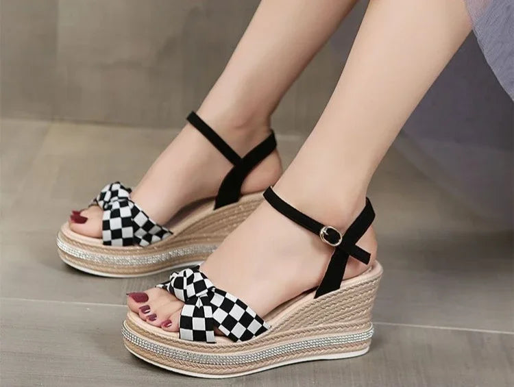 Comfortable Designer Open Toe Wedge With Platform Waterproof Sandals