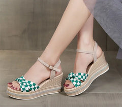 Comfortable Designer Open Toe Wedge With Platform Waterproof Sandals