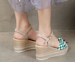 Comfortable Designer Open Toe Wedge With Platform Waterproof Sandals