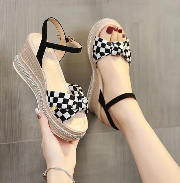 Comfortable Designer Open Toe Wedge With Platform Waterproof Sandals