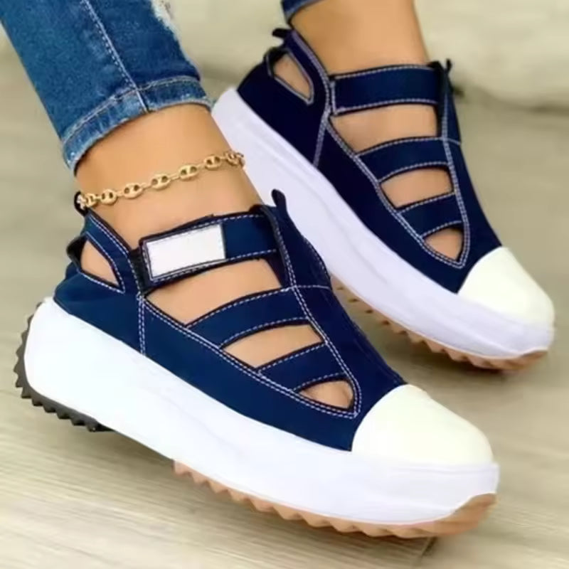 Concise Rubber Hook And Loop Heels Cover Heel Platform Shoes